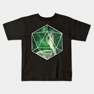 D20 Bright Green Snake Soul Kids T-Shirt